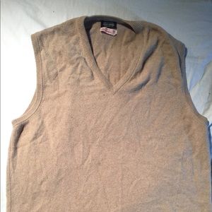 Vintage brooks brothers v neck vest 100% cashmere